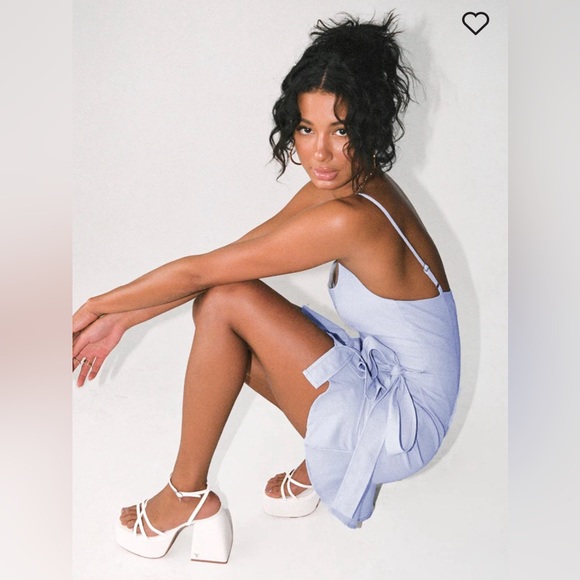 NWT Princess Polly Cottage Hill Mini Dress in baby blue - US 2 - Picture 9 of 15